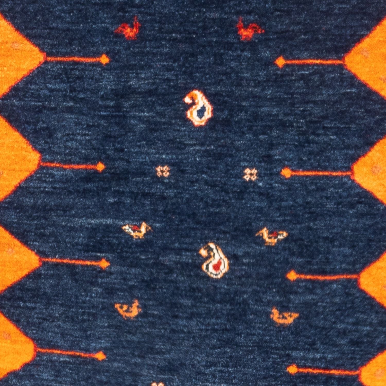 Tapis Gabbeh - Persan - 164 x 103 cm - bleu foncé