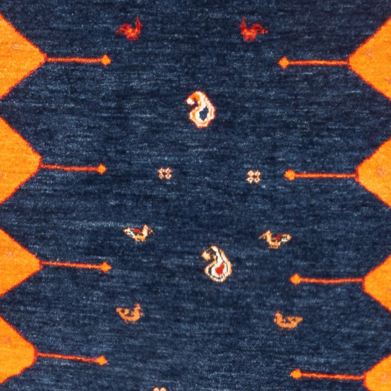 Tapis Gabbeh - Persan - 164 x 103 cm - bleu foncé