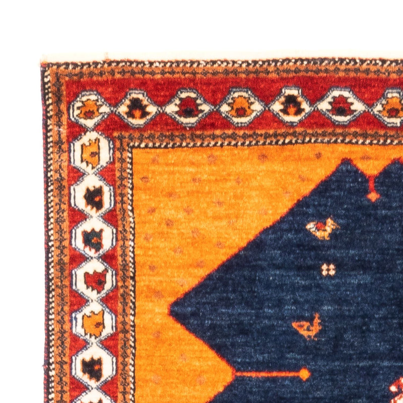 Tapis Gabbeh - Persan - 164 x 103 cm - bleu foncé