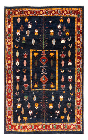 Gabbeh Teppich - Perser - 235 x 150 cm - dunkelblau