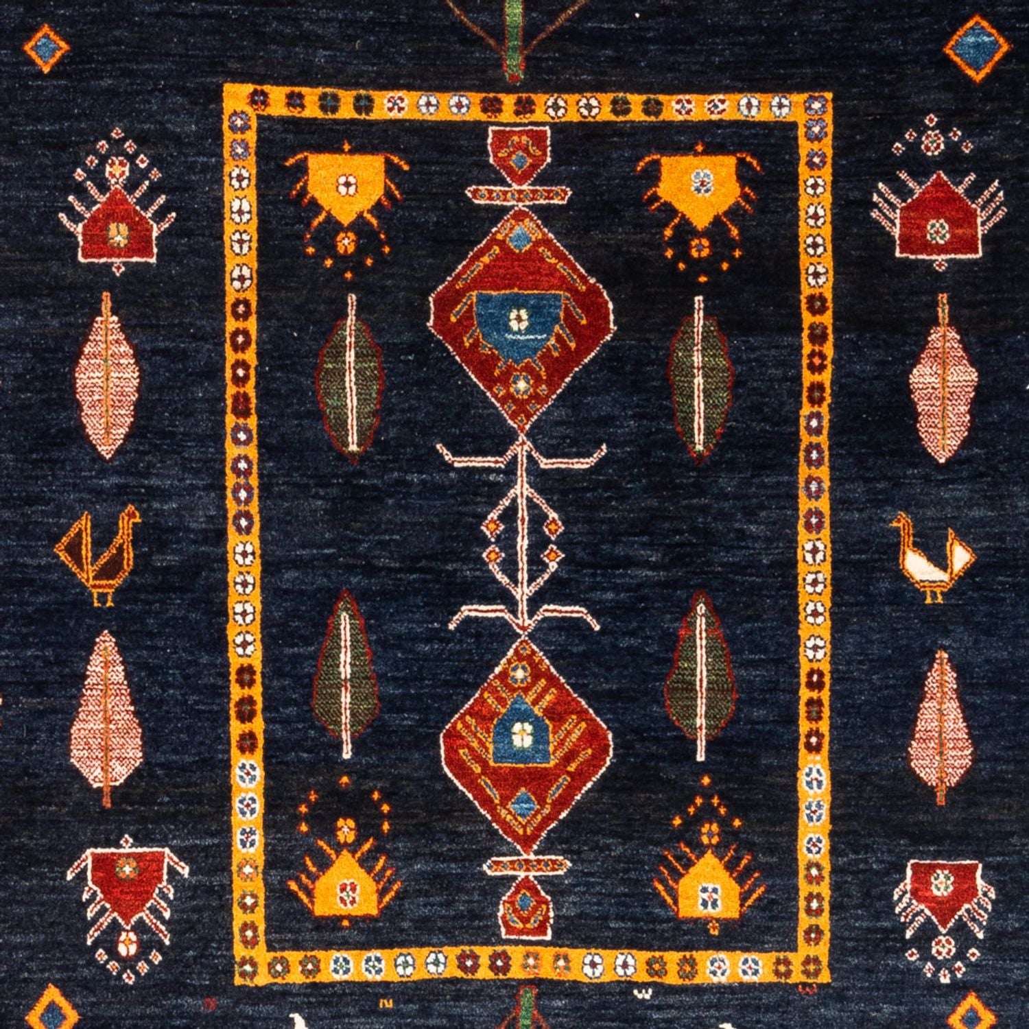 Gabbeh Teppich - Perser - 235 x 150 cm - dunkelblau