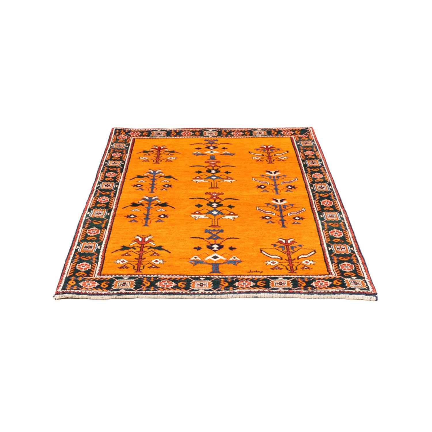 Gabbeh Teppich - Perser - 150 x 106 cm - gold
