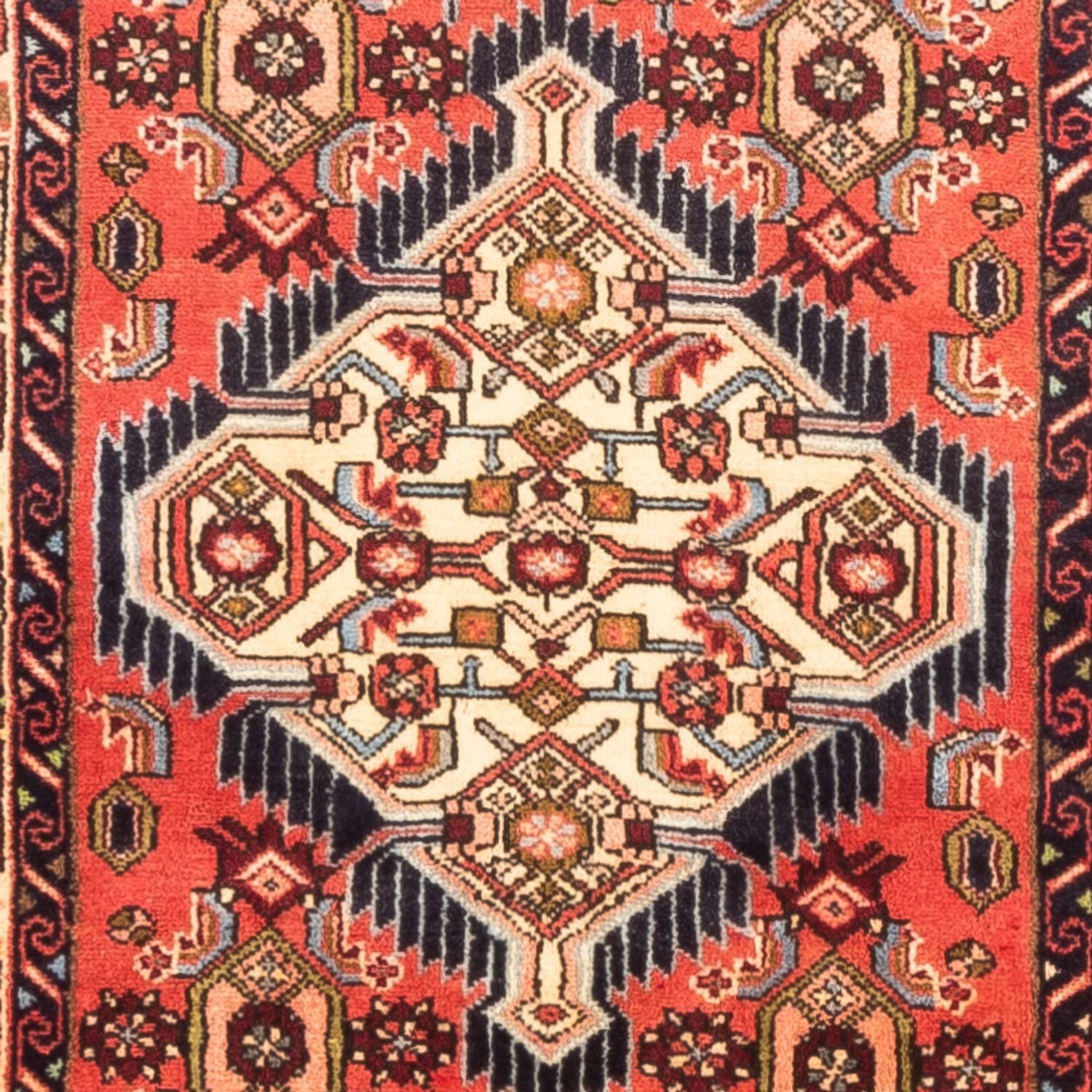 Tapis de couloir Tapis persan - Nomadic - 312 x 78 cm - rouge