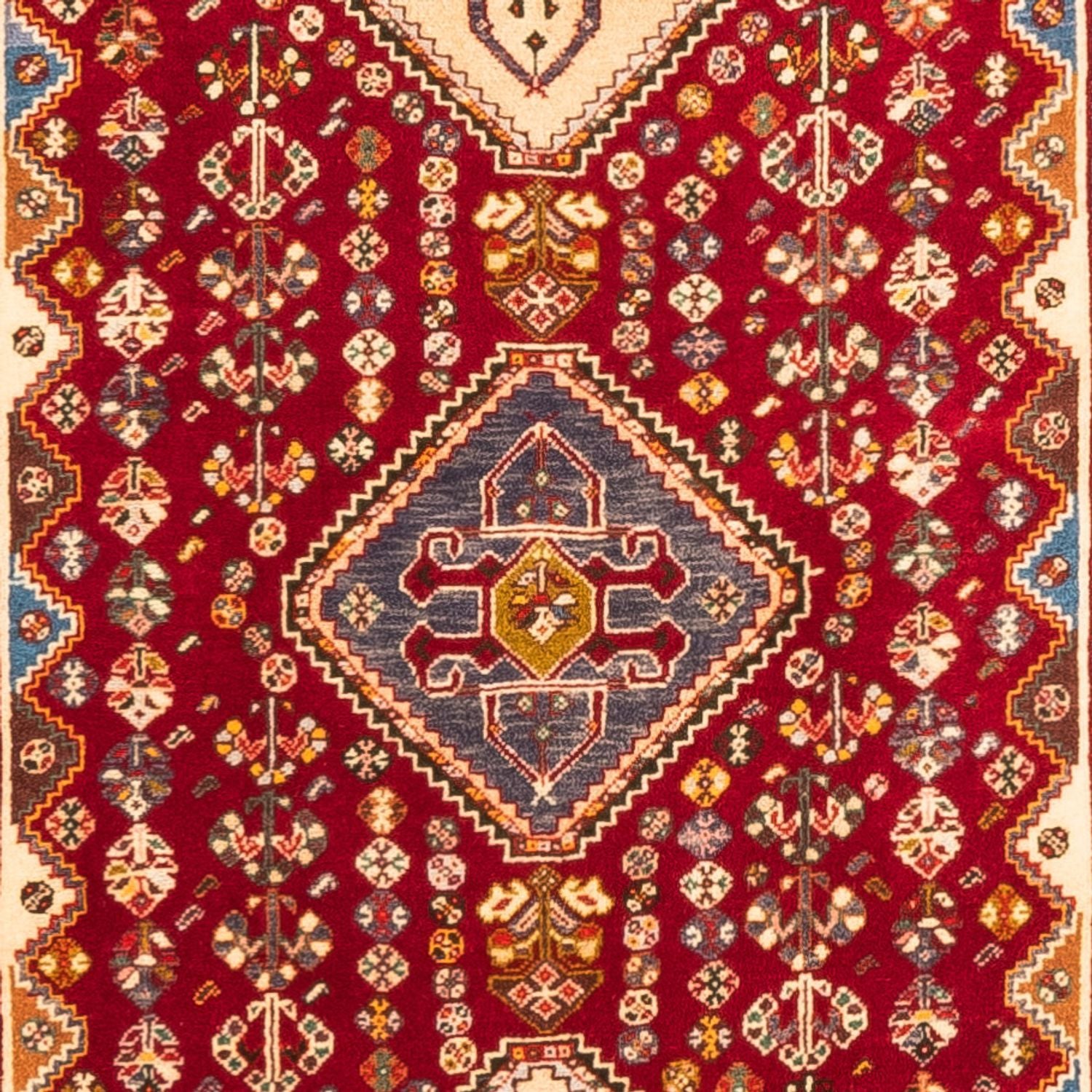 Tapis de couloir Tapis persan - Nomadic - 278 x 77 cm - rouge
