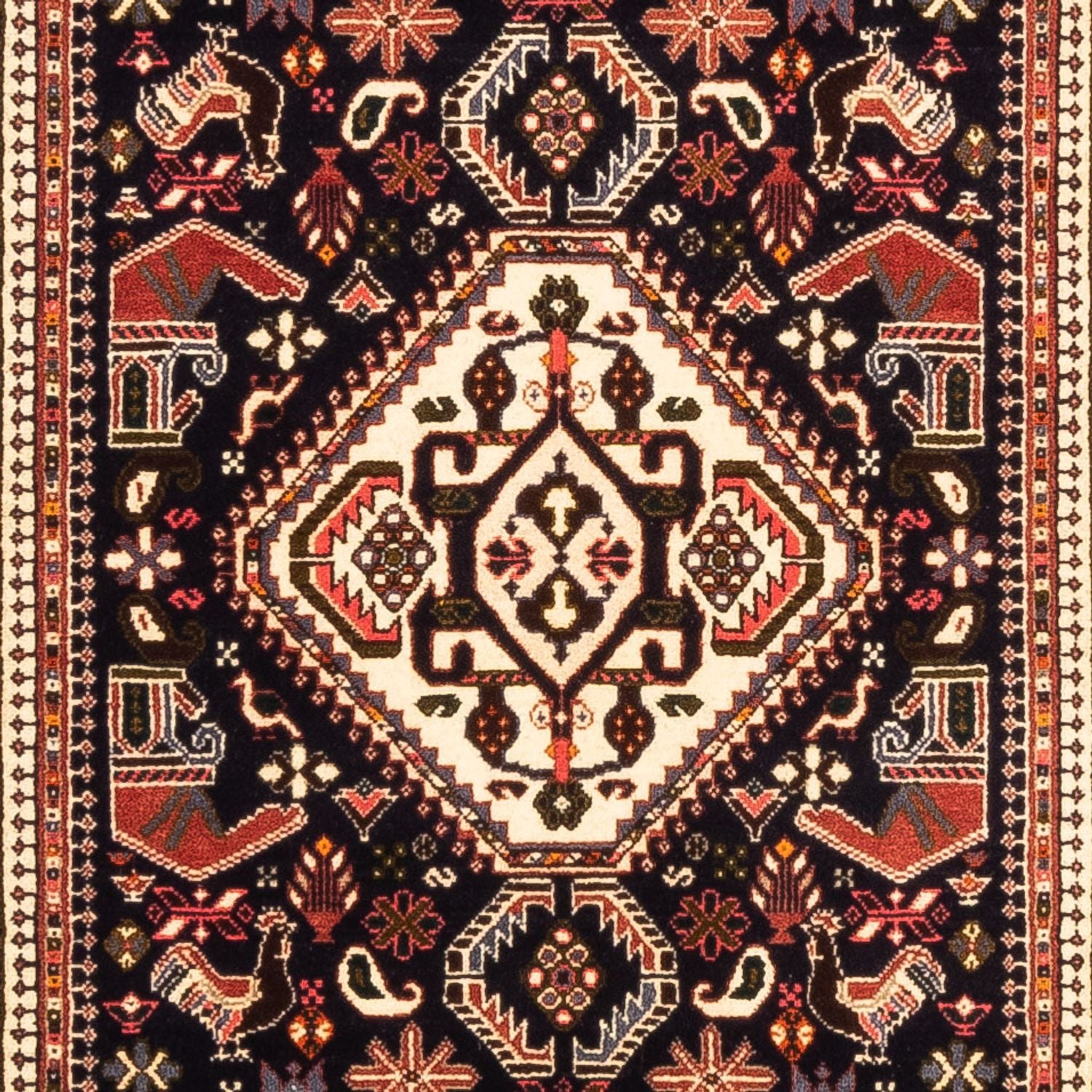 Tapis de couloir Tapis persan - Nomadic - 253 x 82 cm - bleu foncé