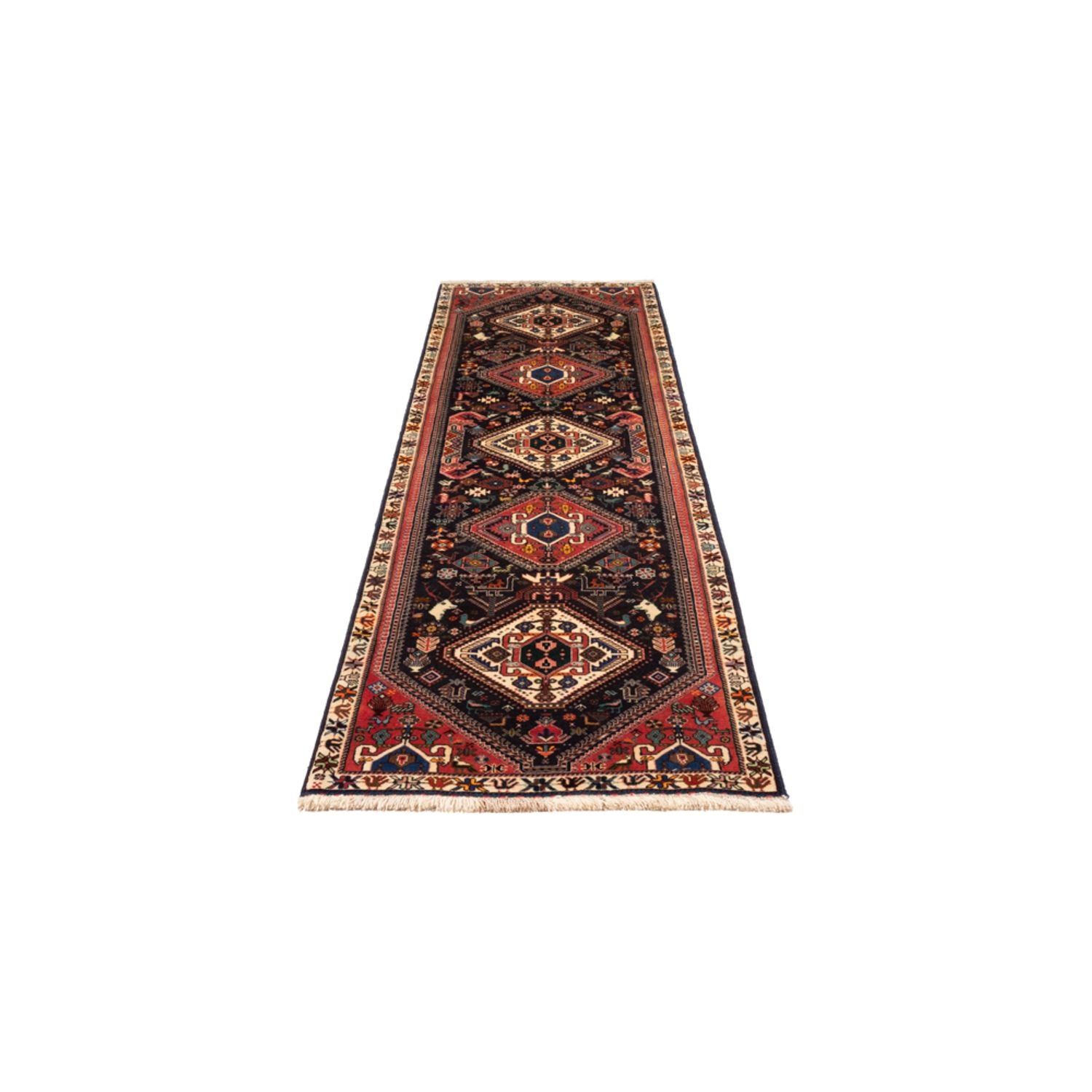 Tapis de couloir Tapis persan - Nomadic - 297 x 74 cm - bleu foncé