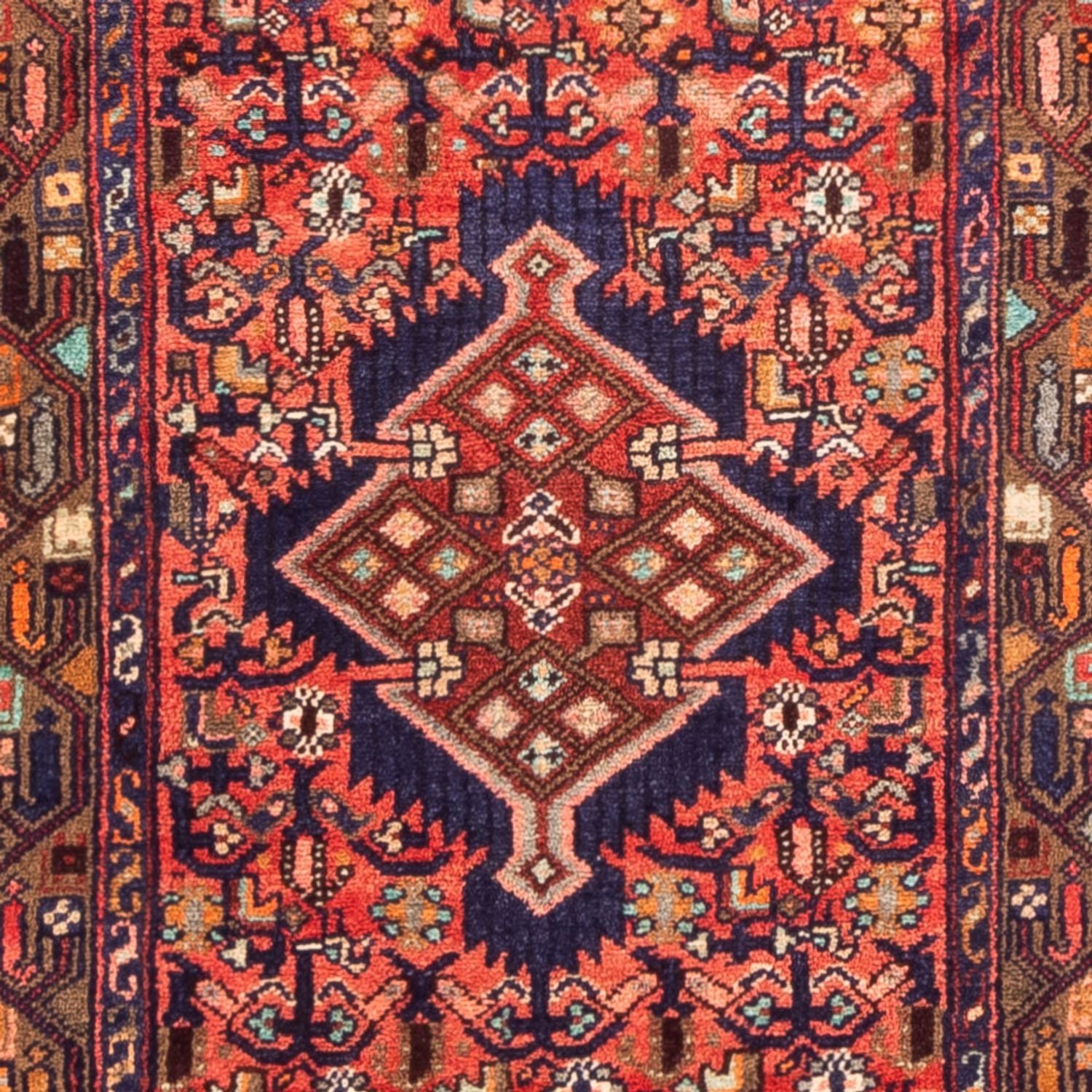 Tapis de couloir Tapis persan - Nomadic - 297 x 82 cm - rouge