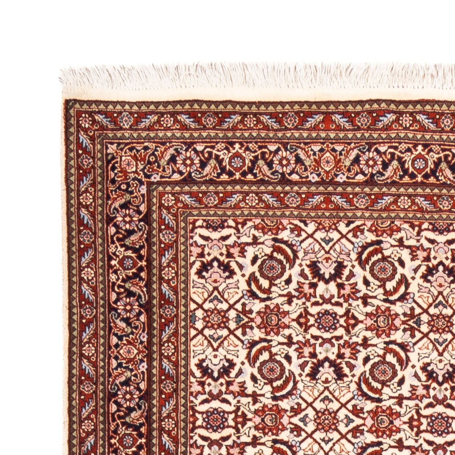 Tapis de couloir Tapis persan - Bidjar - 300 x 80 cm - crème