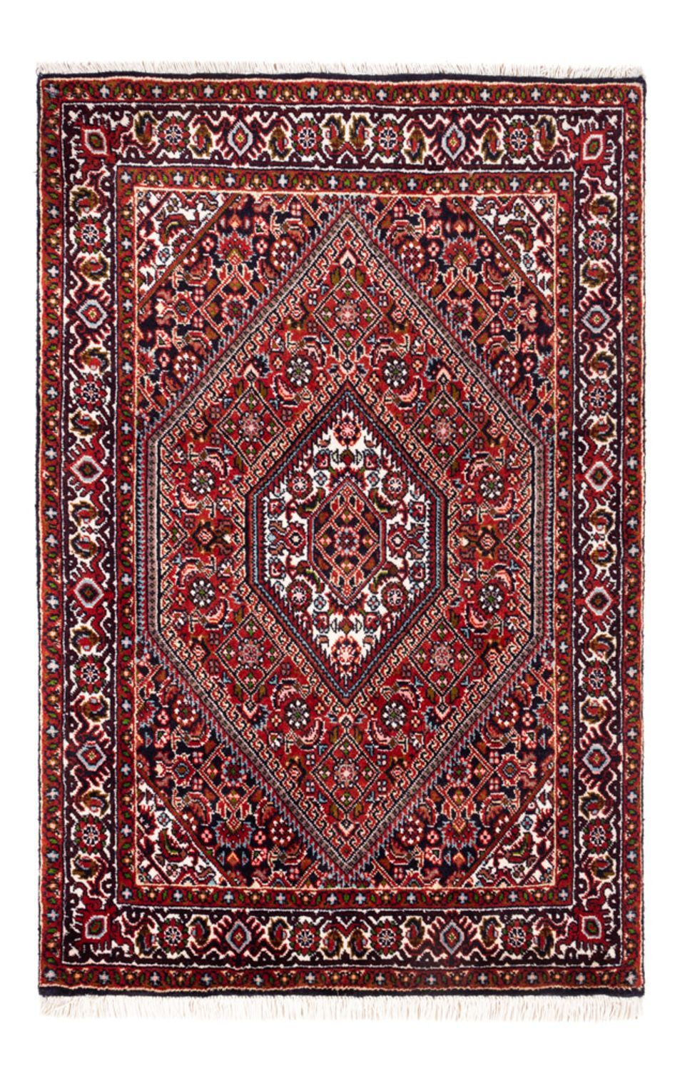 Tapis persan - Bidjar - 100 x 68 cm - rouge