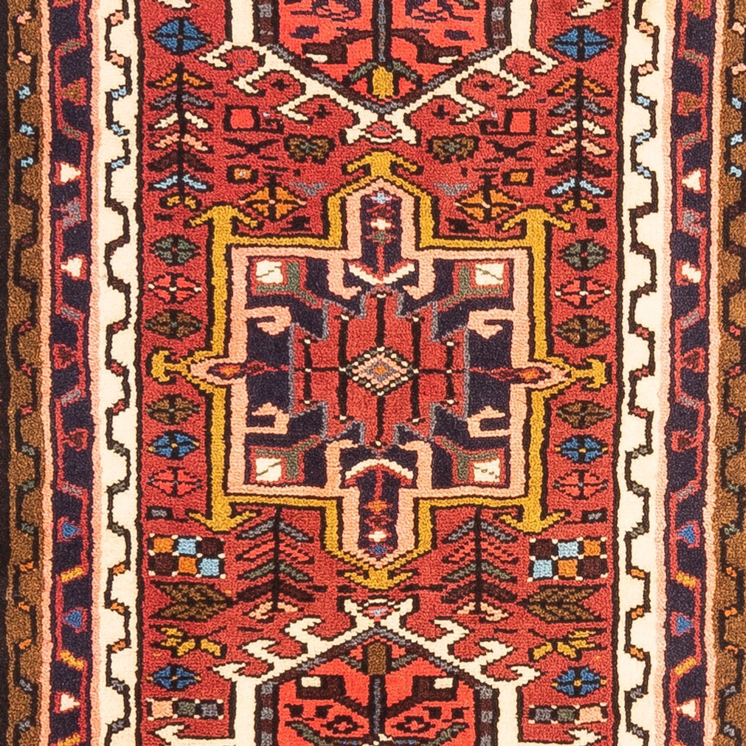 Tapis de couloir Tapis persan - Nomadic - 285 x 65 cm - rouge