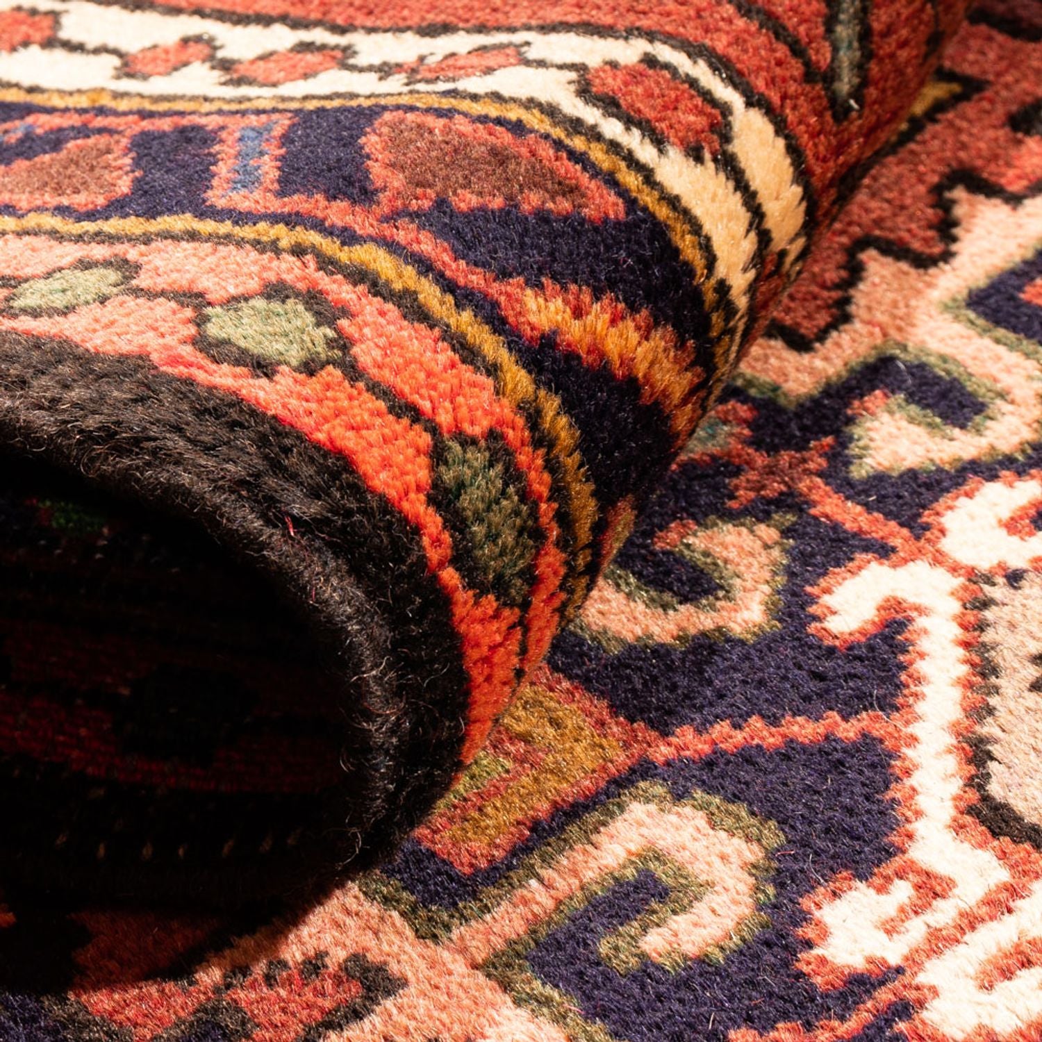 Tapis de couloir Tapis persan - Nomadic - 292 x 75 cm - rouge