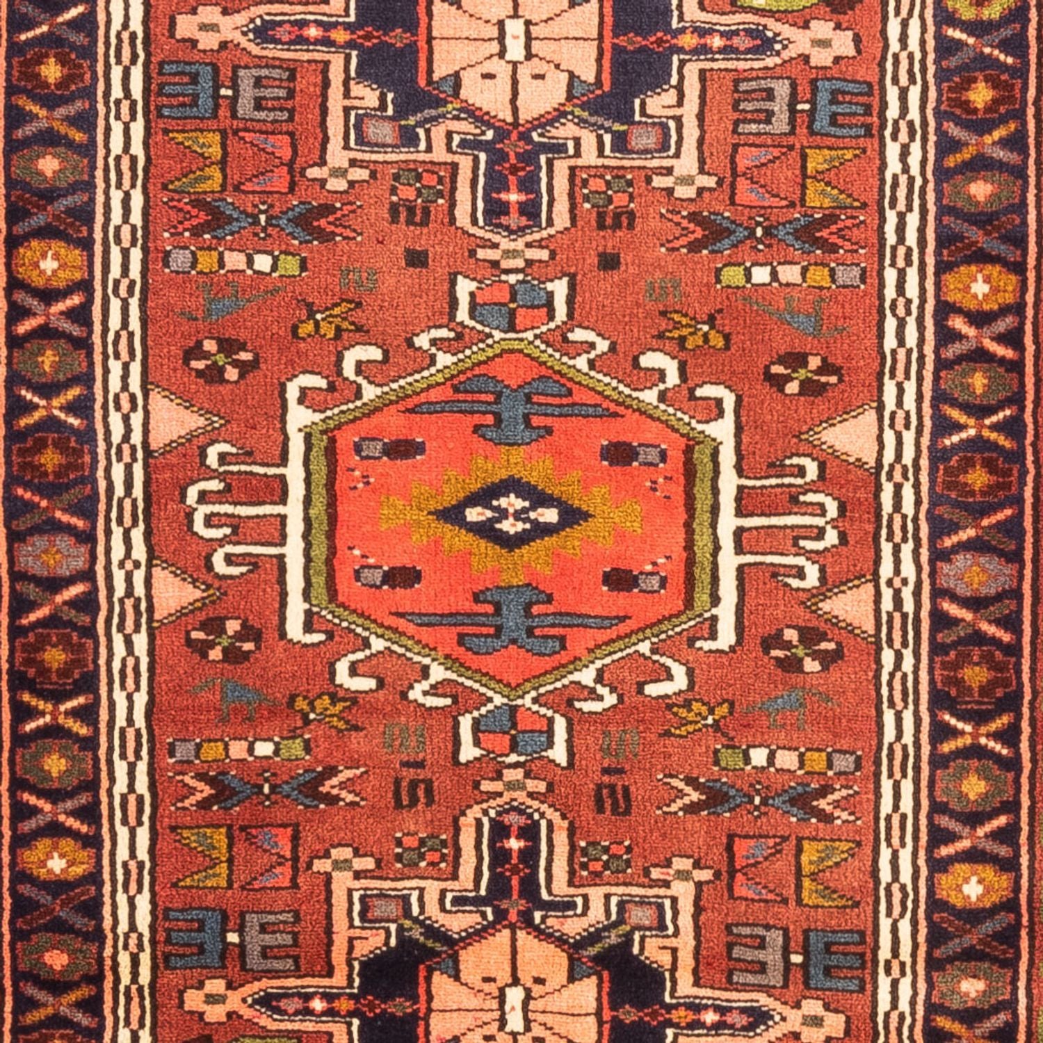 Tapis de couloir Tapis persan - Nomadic - 274 x 79 cm - rouge