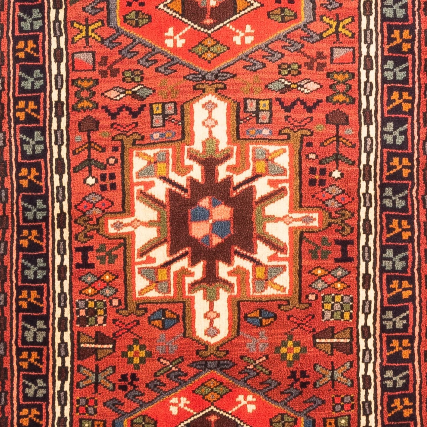 Tapis de couloir Tapis persan - Nomadic - 304 x 72 cm - rouge