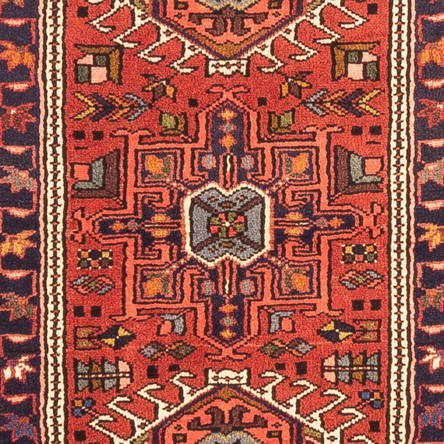 Tapis de couloir Tapis persan - Nomadic - 284 x 70 cm - rouge