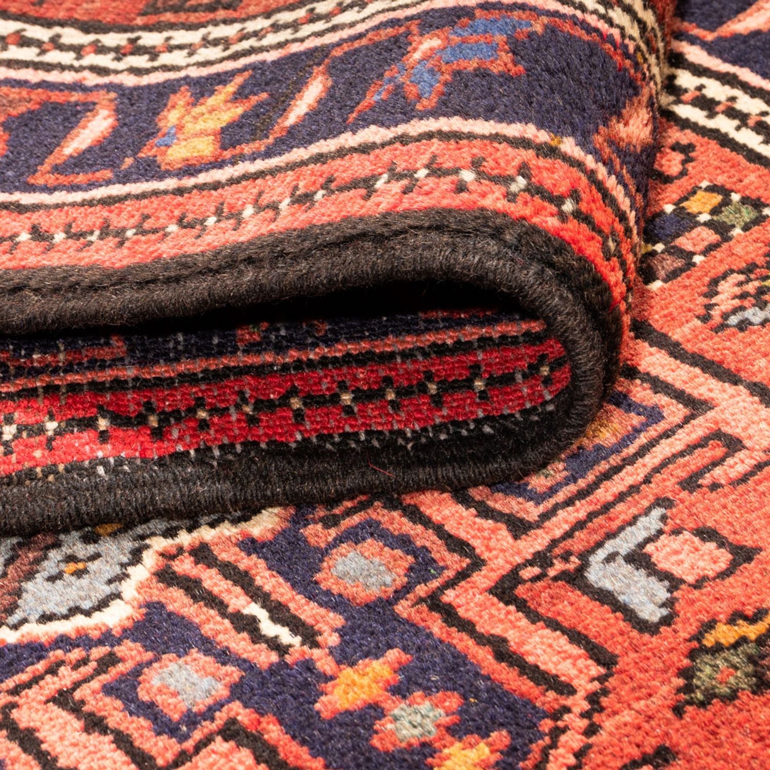 Tapis de couloir Tapis persan - Nomadic - 284 x 70 cm - rouge