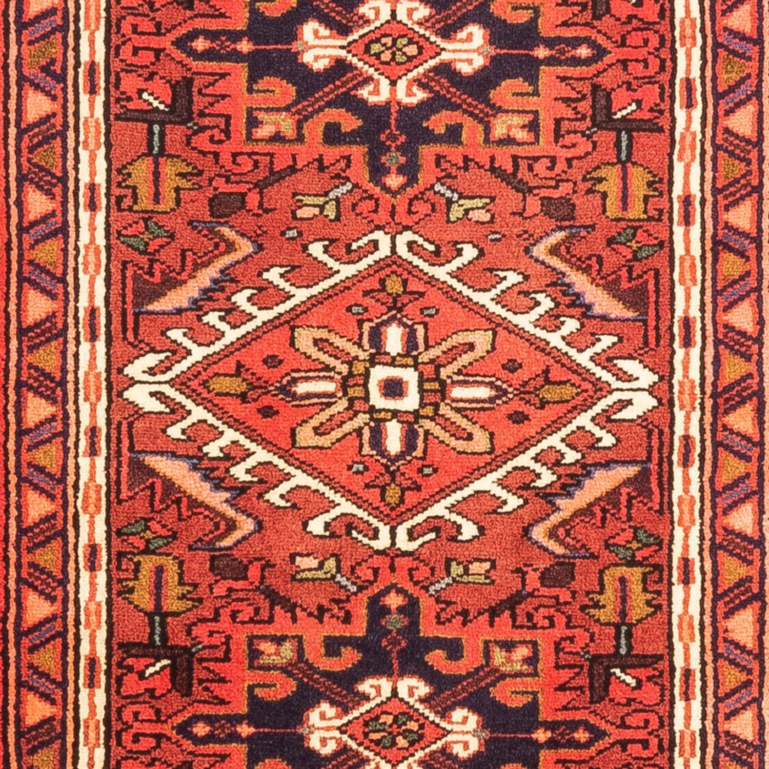 Tapis de couloir Tapis persan - Nomadic - 298 x 69 cm - rouge