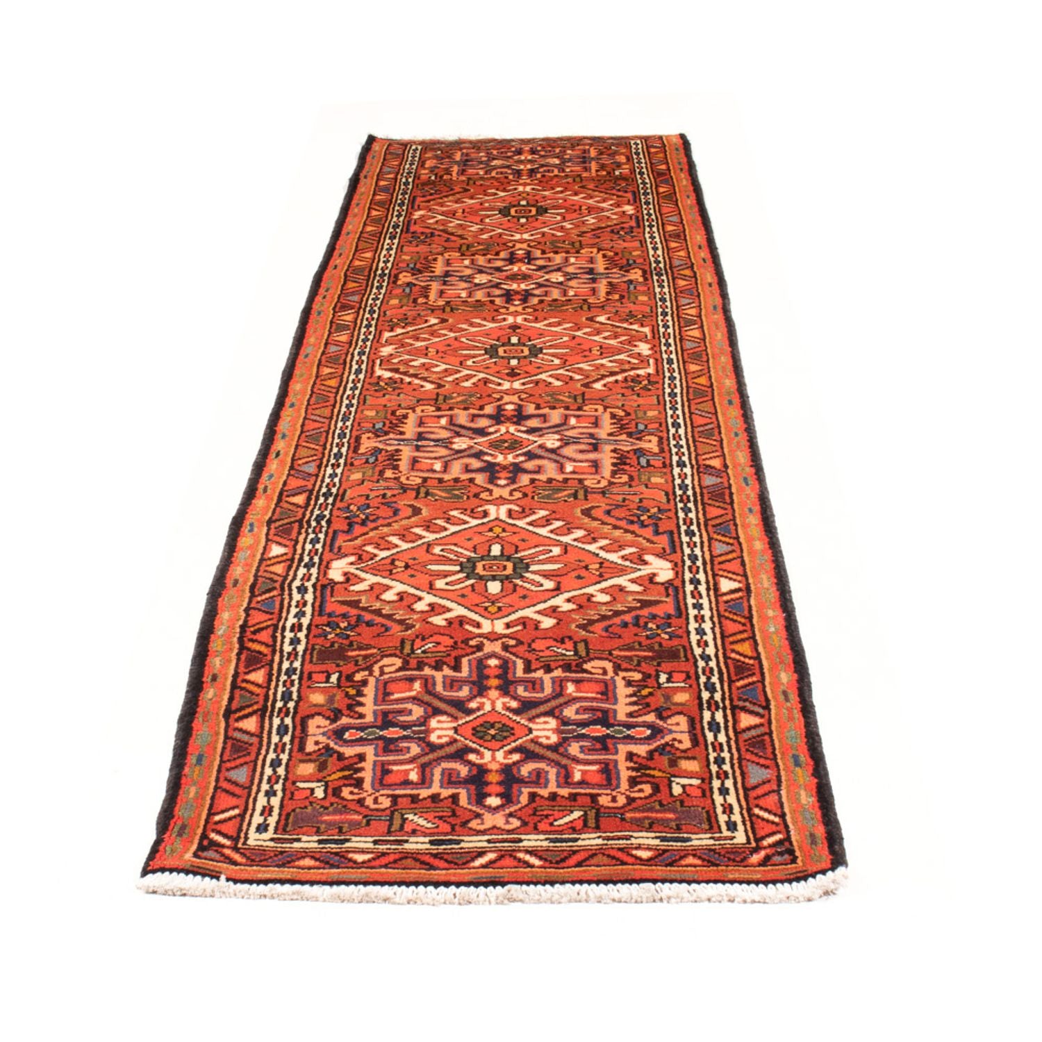 Tapis de couloir Tapis persan - Nomadic - 432 x 83 cm - rouge