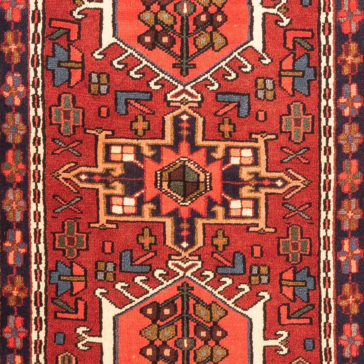 Tapis de couloir Tapis persan - Nomadic - 286 x 72 cm - rouge