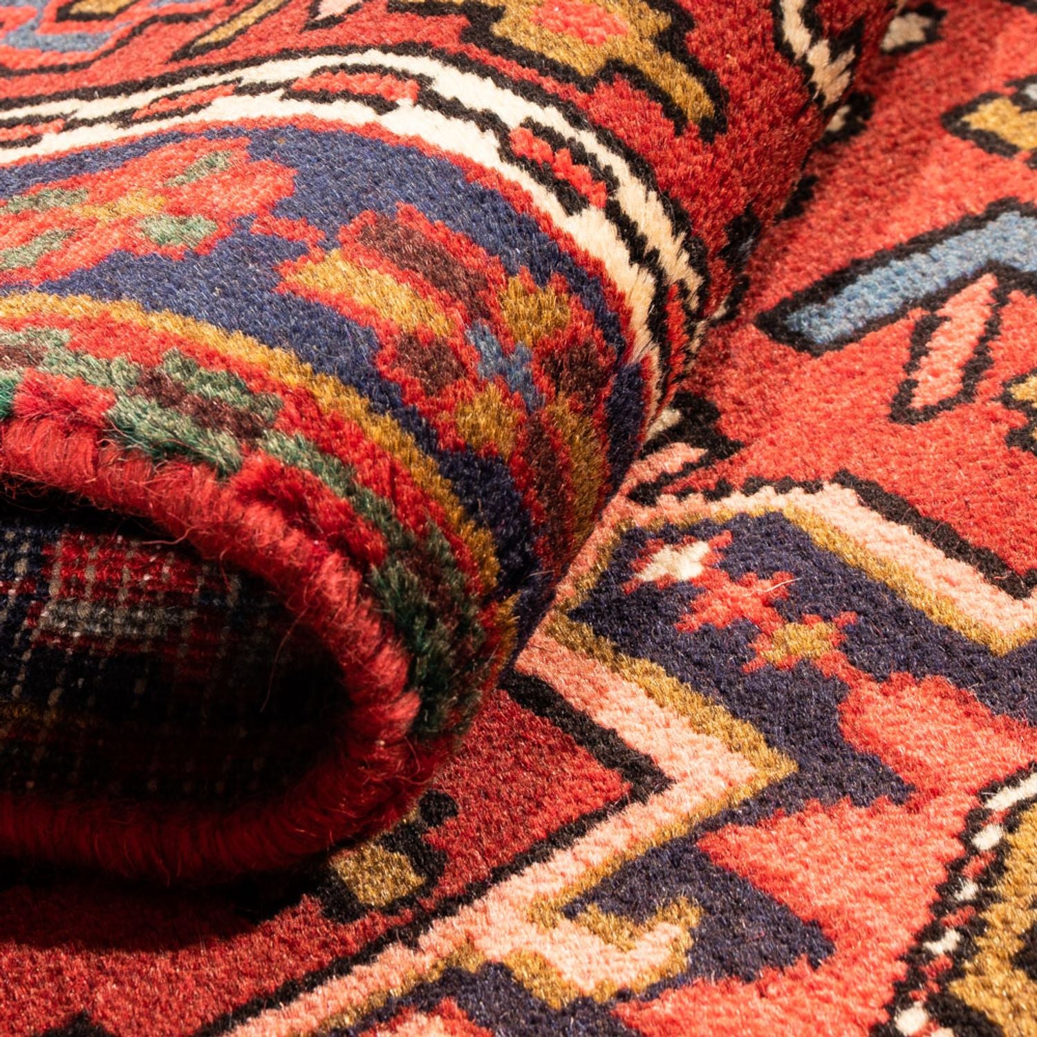 Tapis de couloir Tapis persan - Nomadic - 286 x 72 cm - rouge