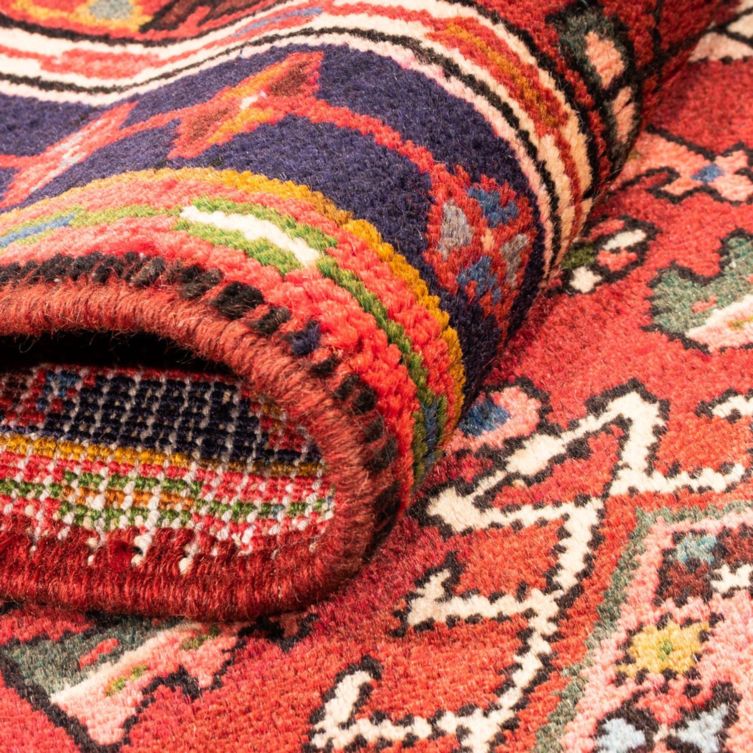 Tapis de couloir Tapis persan - Nomadic - 286 x 70 cm - rouge