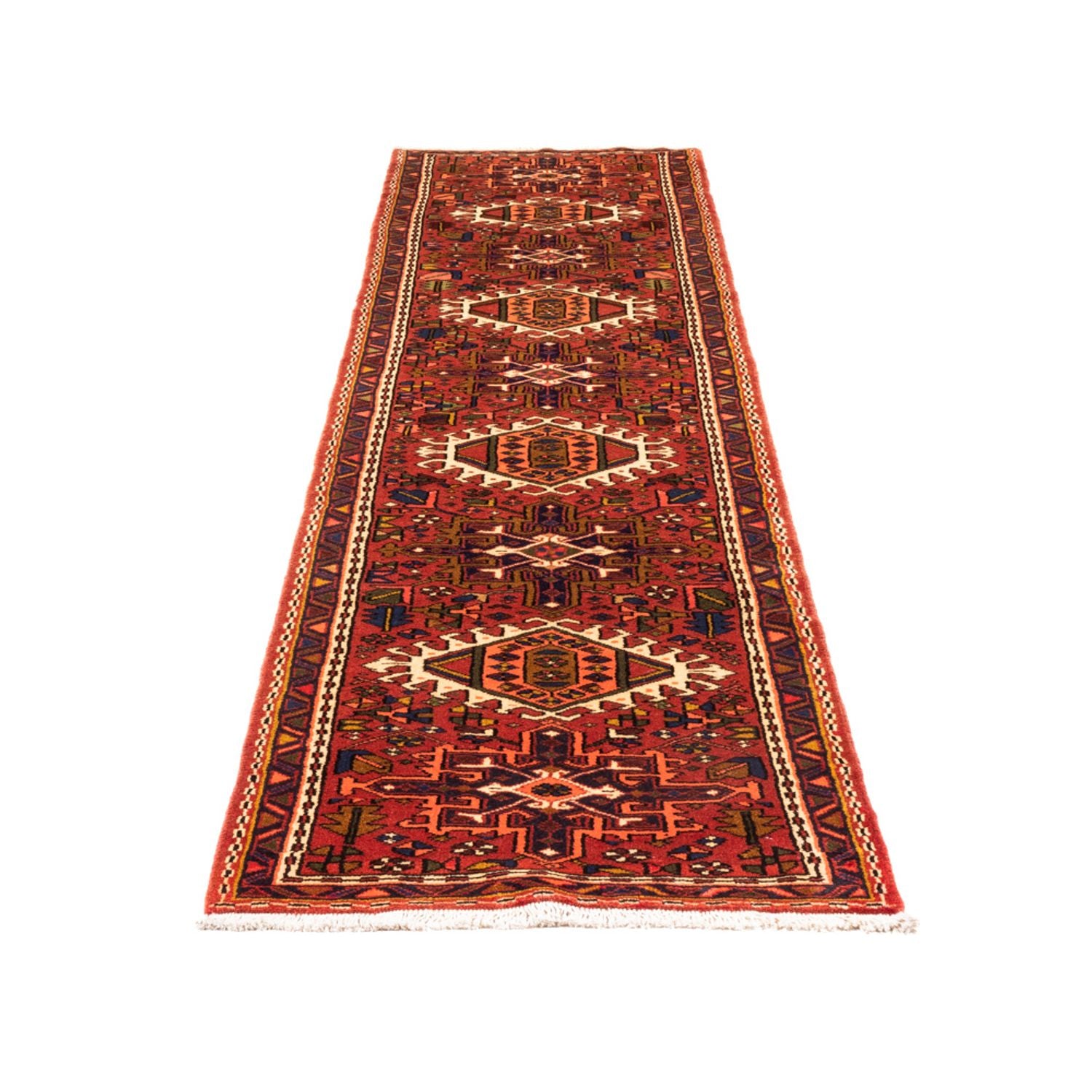 Tapis de couloir Tapis persan - Nomadic - 280 x 71 cm - rouge
