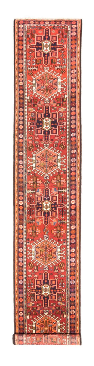 Tapis de couloir Tapis persan - Nomadic - 400 x 70 cm - rouge