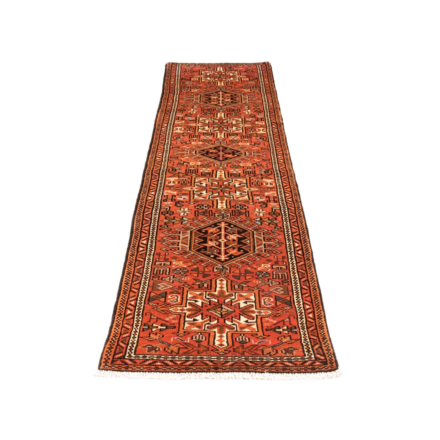 Tapis de couloir Tapis persan - Nomadic - 294 x 66 cm - rouge