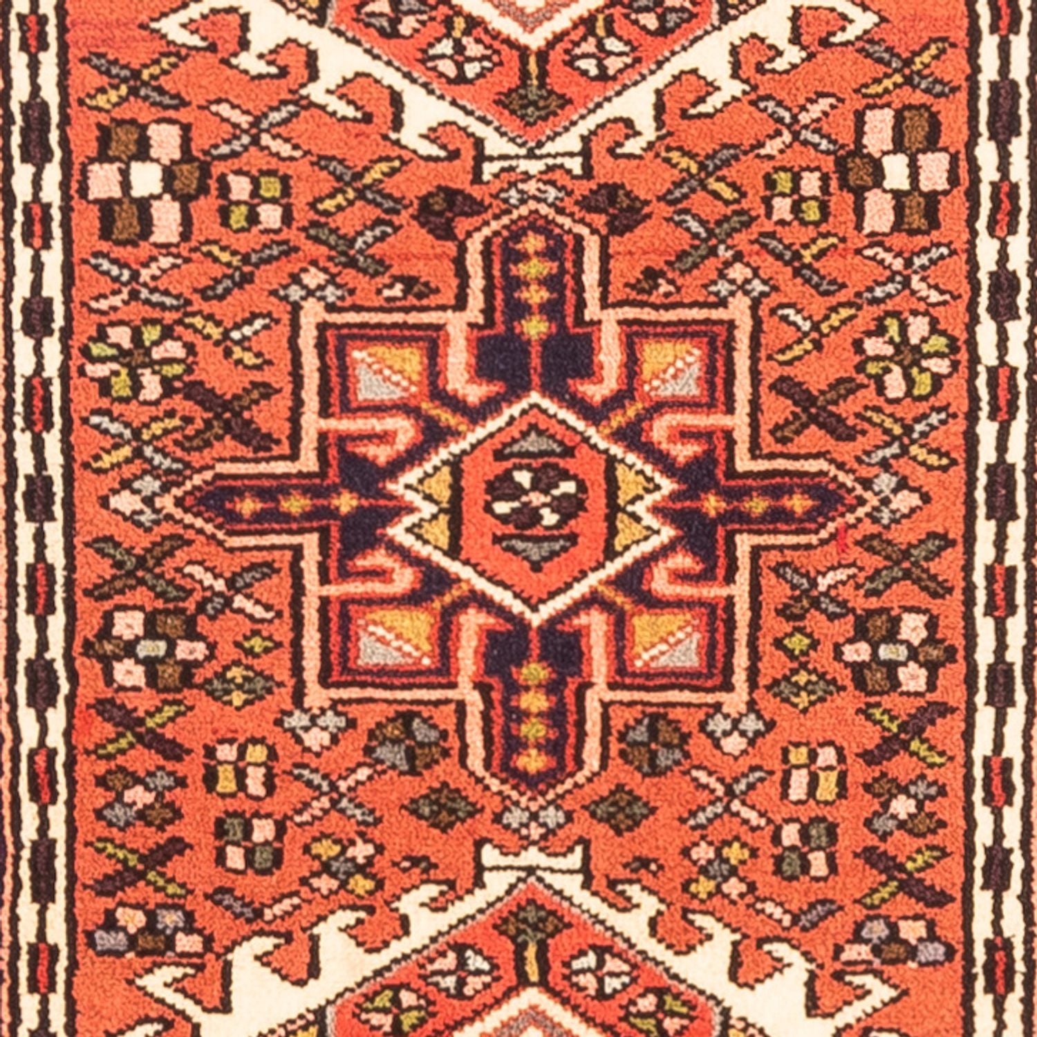 Tapis de couloir Tapis persan - Nomadic - 281 x 68 cm - rouge