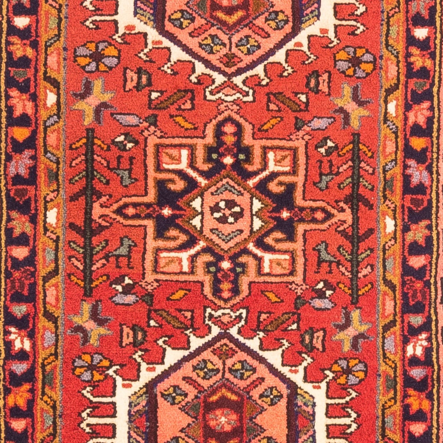 Tapis de couloir Tapis persan - Nomadic - 301 x 68 cm - rouge