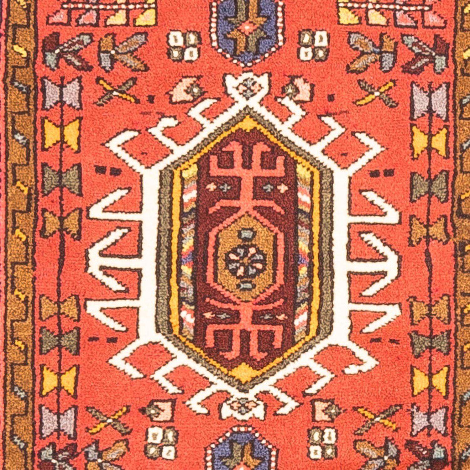 Tapis de couloir Tapis persan - Nomadic - 275 x 72 cm - rouge