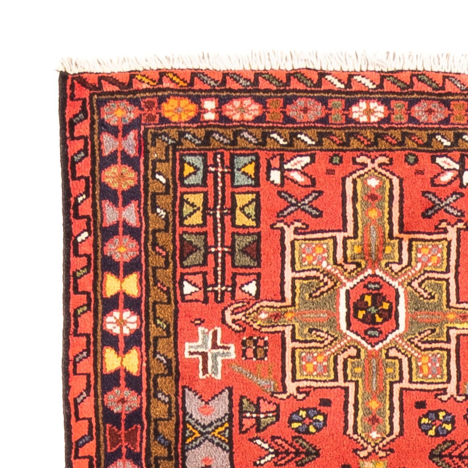 Tapis de couloir Tapis persan - Nomadic - 275 x 72 cm - rouge