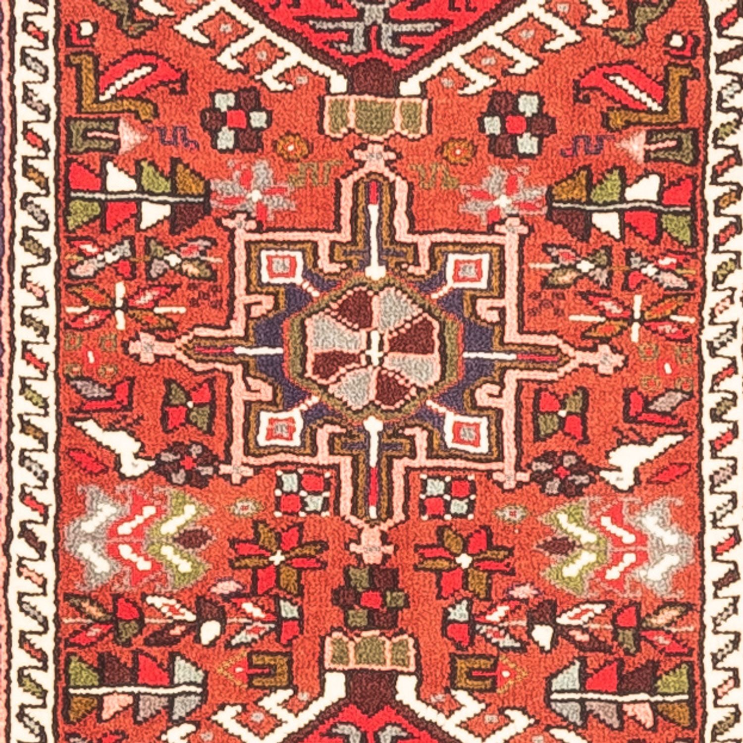 Tapis de couloir Tapis persan - Nomadic - 388 x 80 cm - rouge