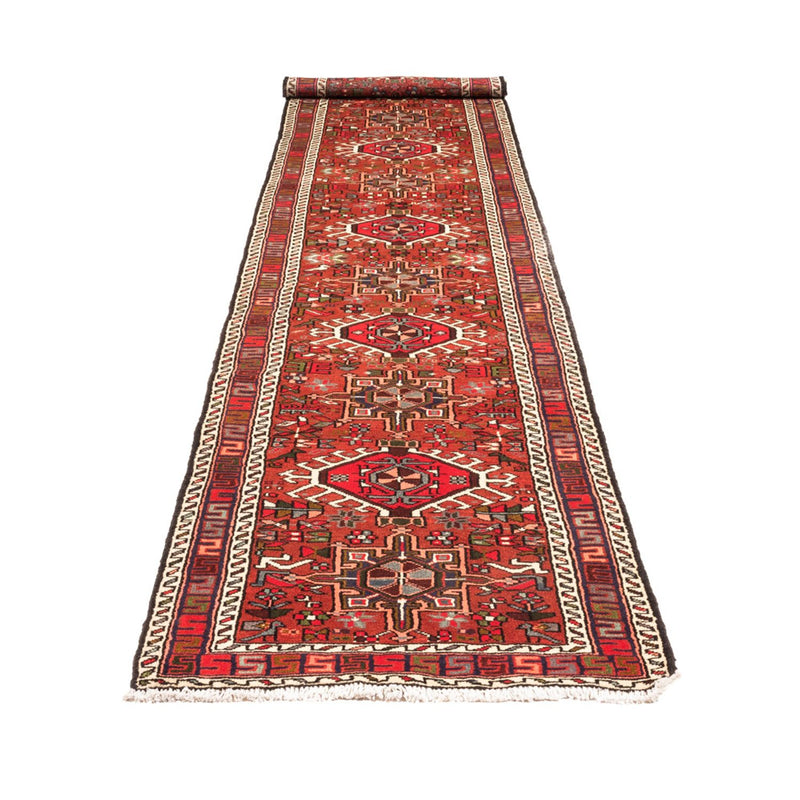 Tapis de couloir Tapis persan - Nomadic - 388 x 80 cm - rouge