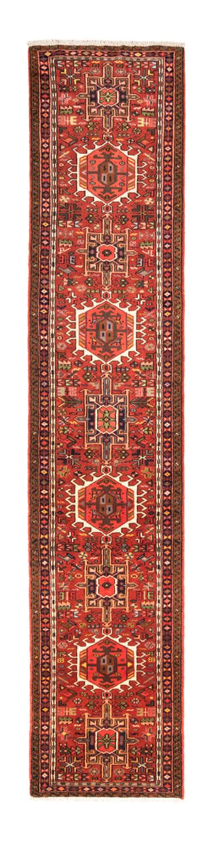 Tapis de couloir Tapis persan - Nomadic - 380 x 74 cm - rouge