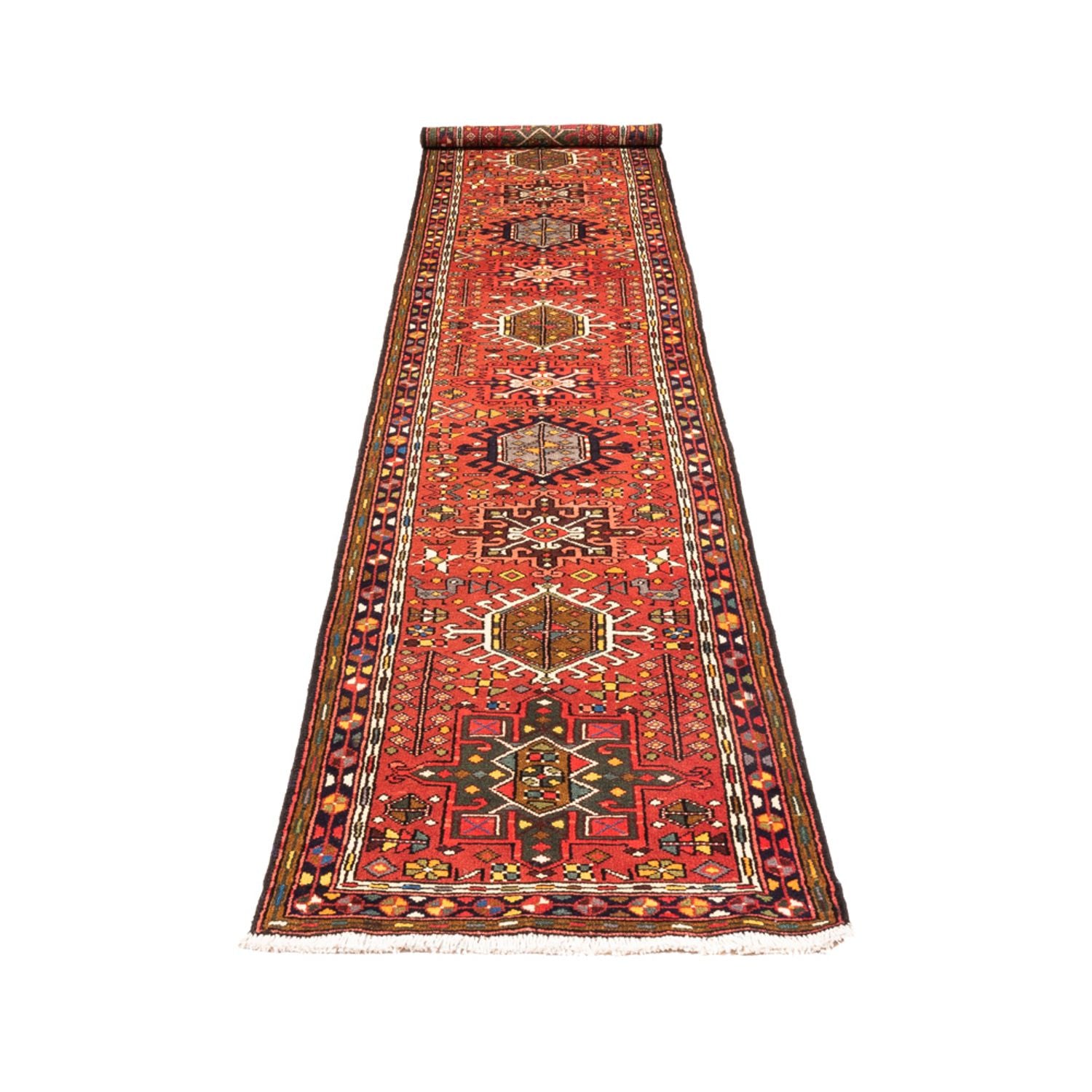 Läufer Perser - Nomadic - 390 x 70 cm - rot