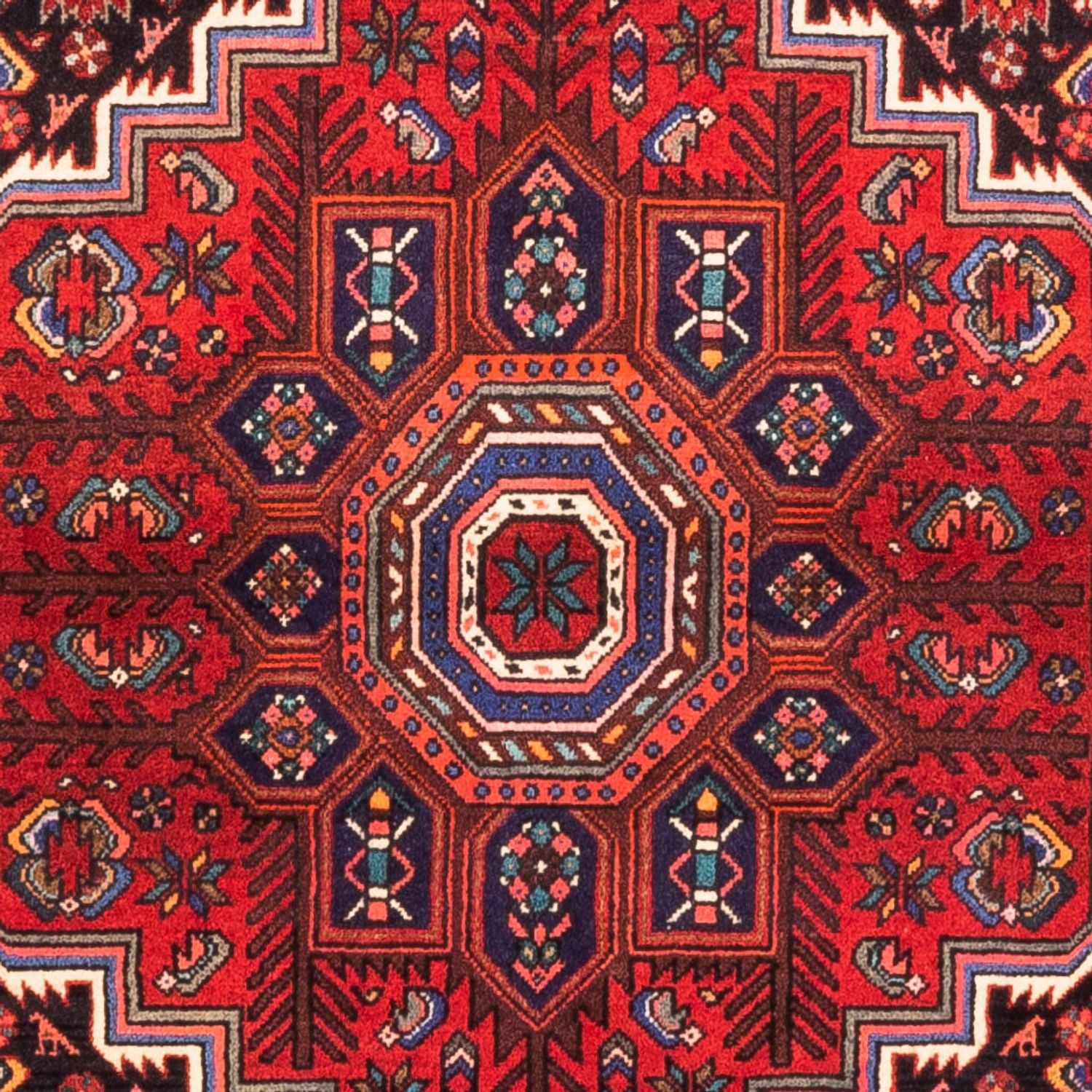 Tapis persan - Nomadic - 155 x 110 cm - rouge