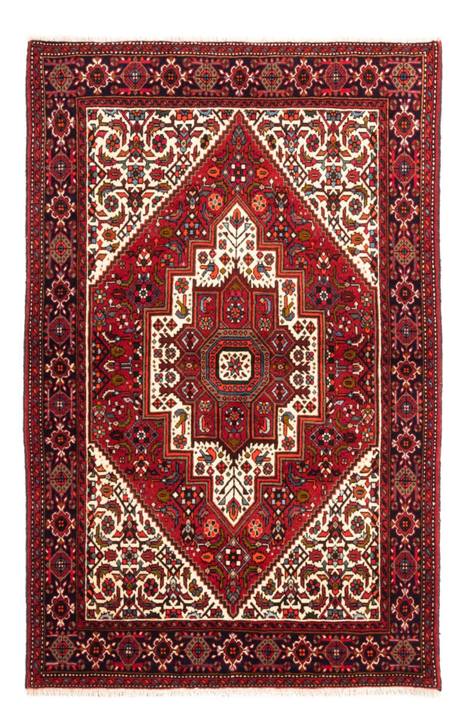 Tapis persan - Nomadic - 156 x 108 cm - rouge