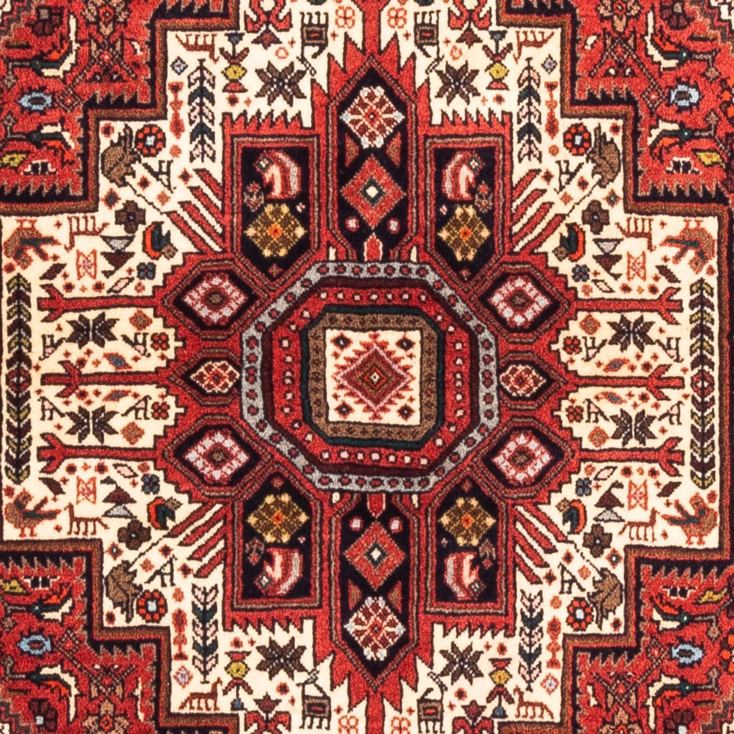 Tapis persan - Nomadic - 159 x 105 cm - beige