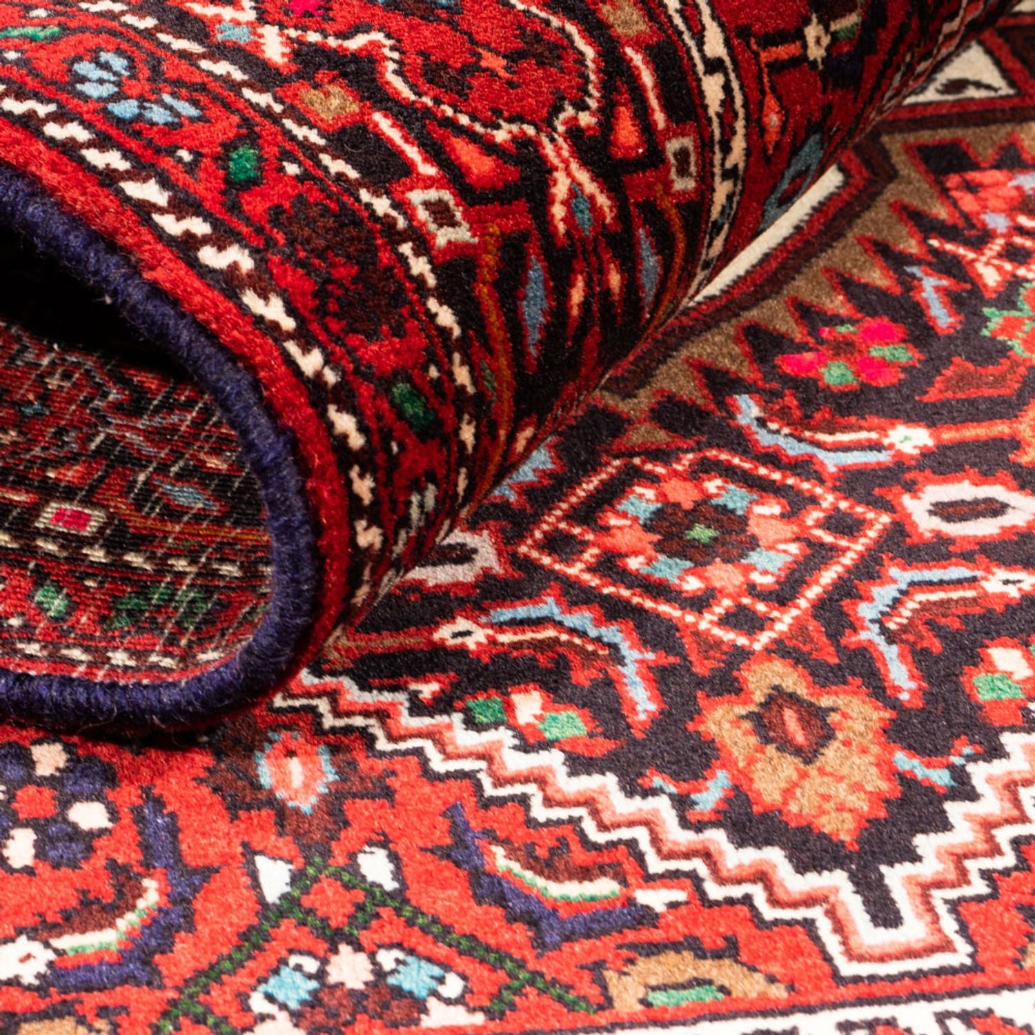 Tapis persan - Nomadic - 158 x 103 cm - rouge
