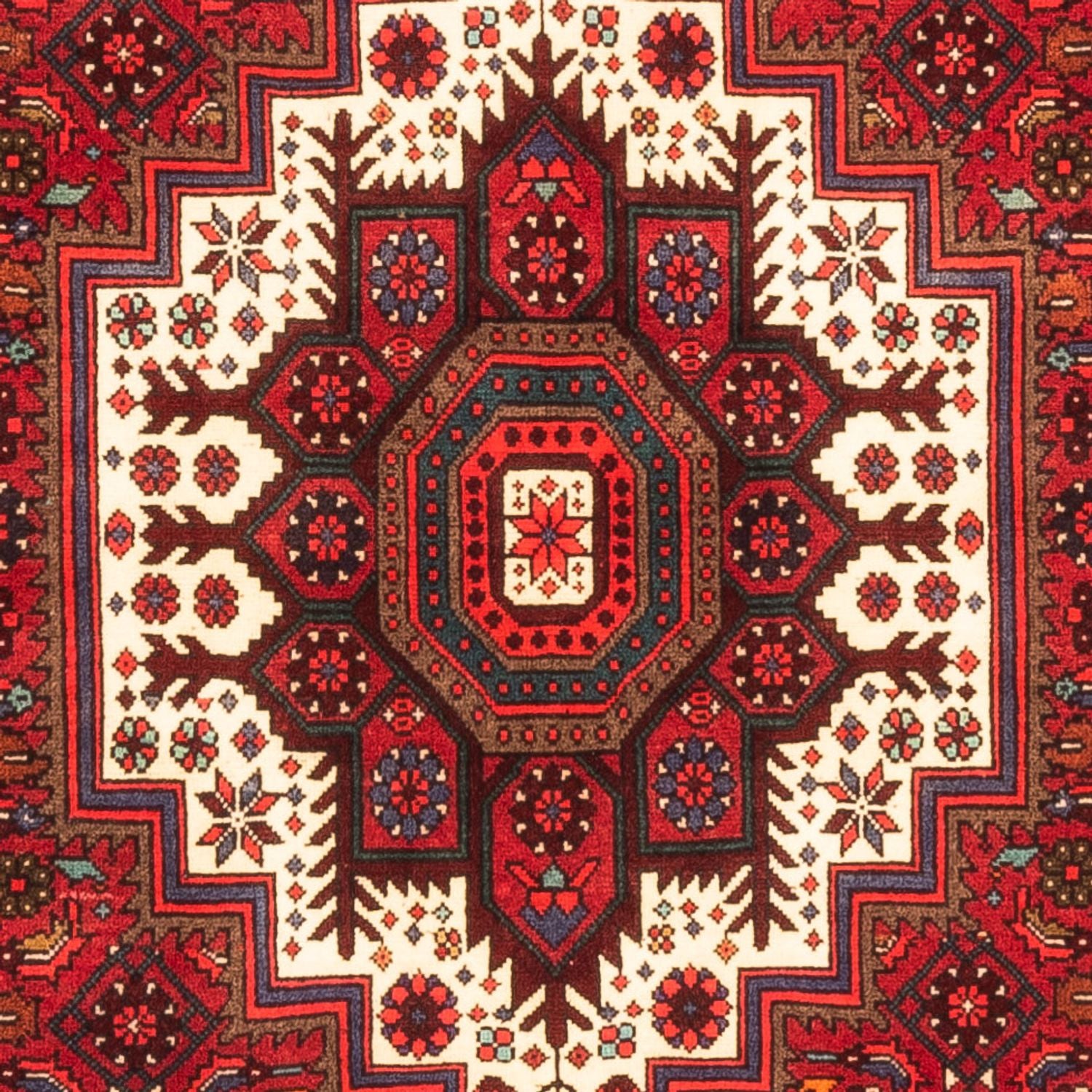 Tapis persan - Nomadic - 143 x 100 cm - rouge