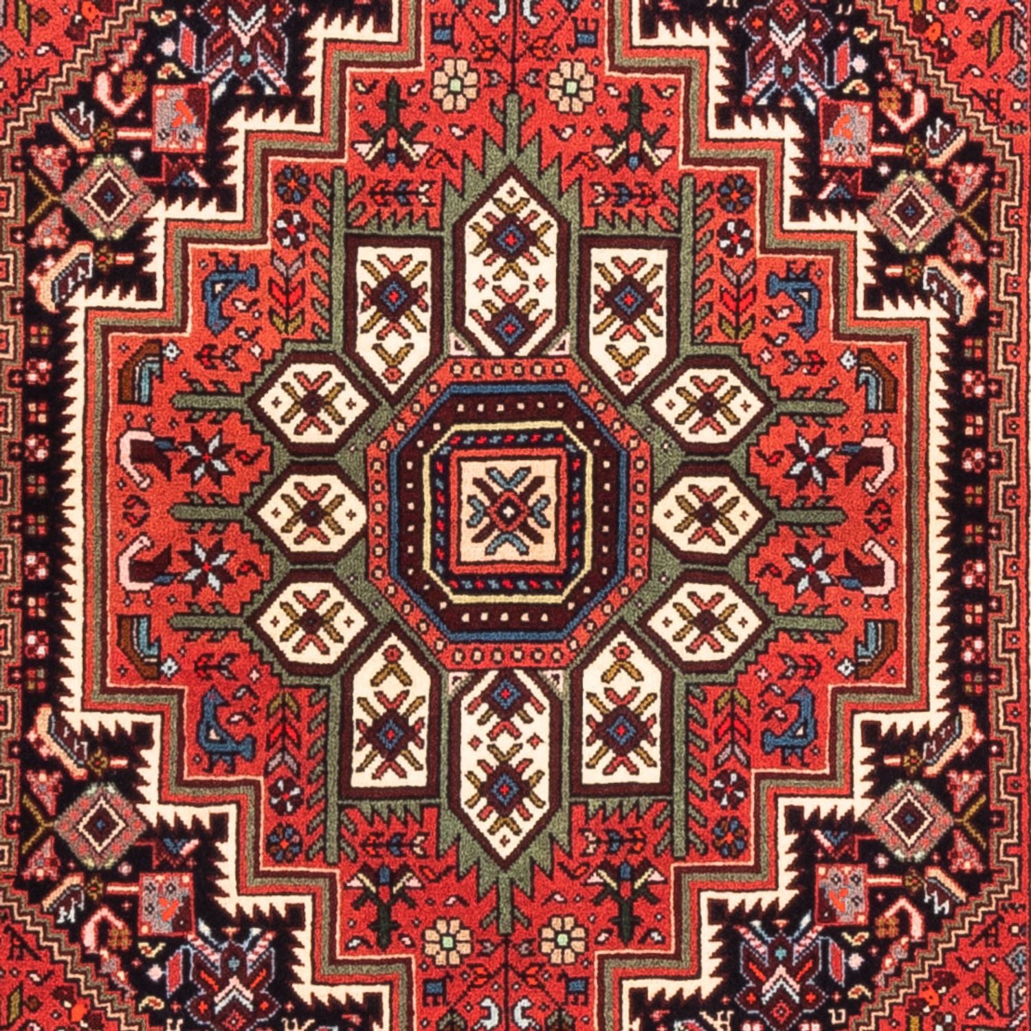 Tapis persan - Nomadic - 152 x 100 cm - rouge