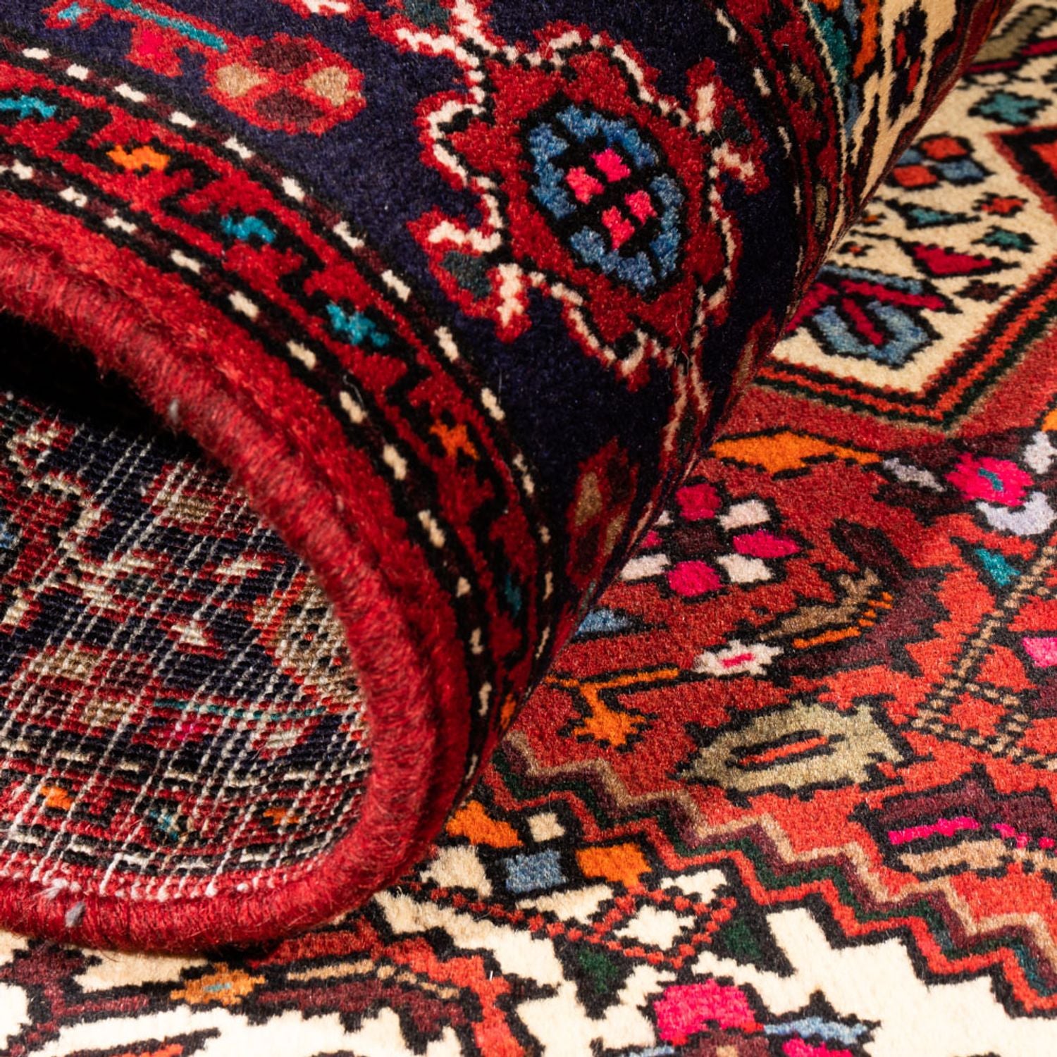 Tapis persan - Nomadic - 148 x 100 cm - rouge