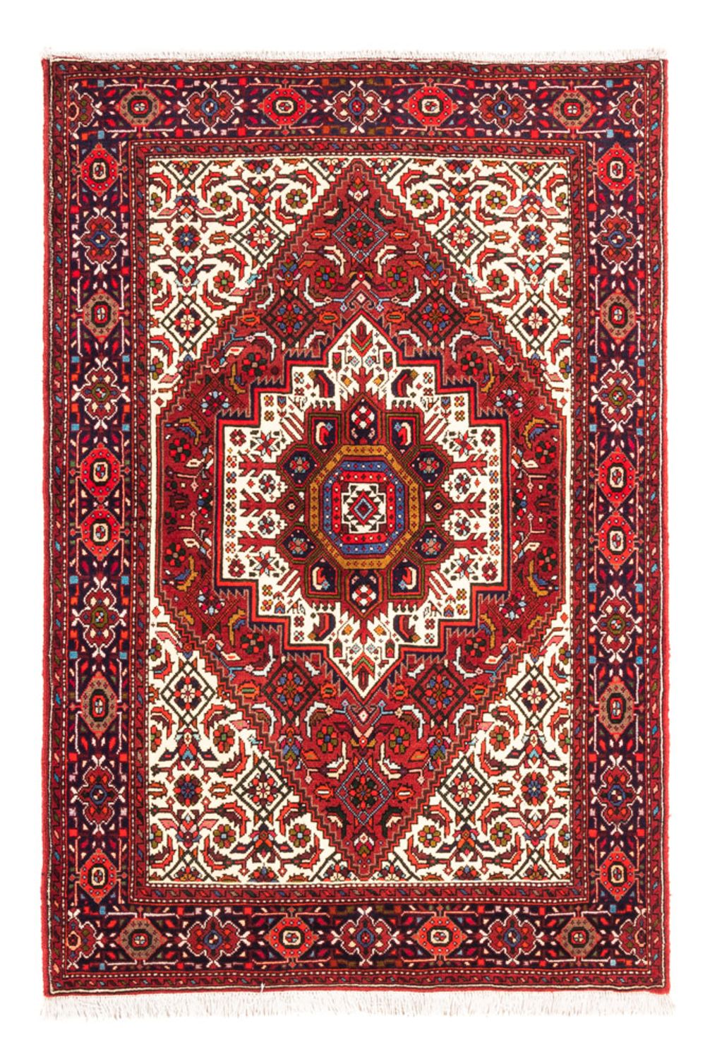 Tapis persan - Nomadic - 147 x 97 cm - rouge