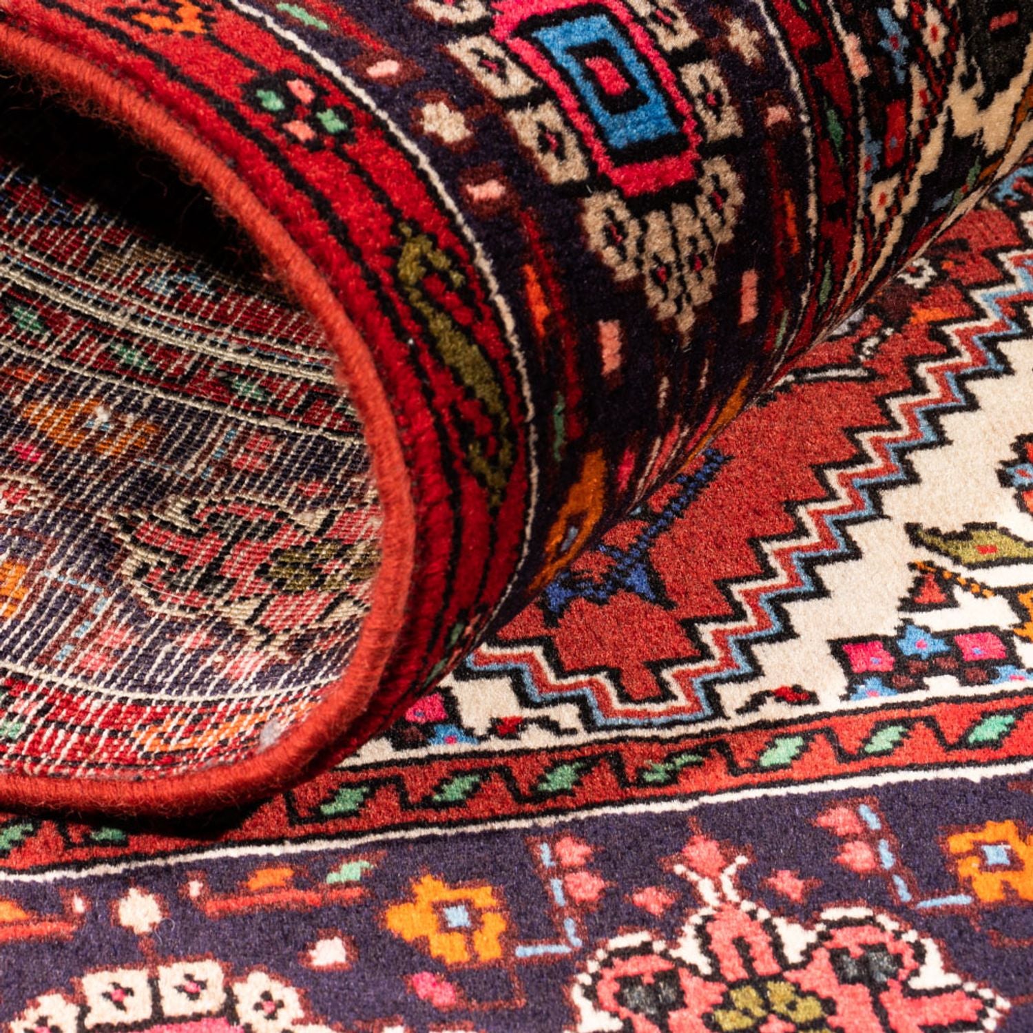 Tapis persan - Nomadic - 148 x 100 cm - rouge