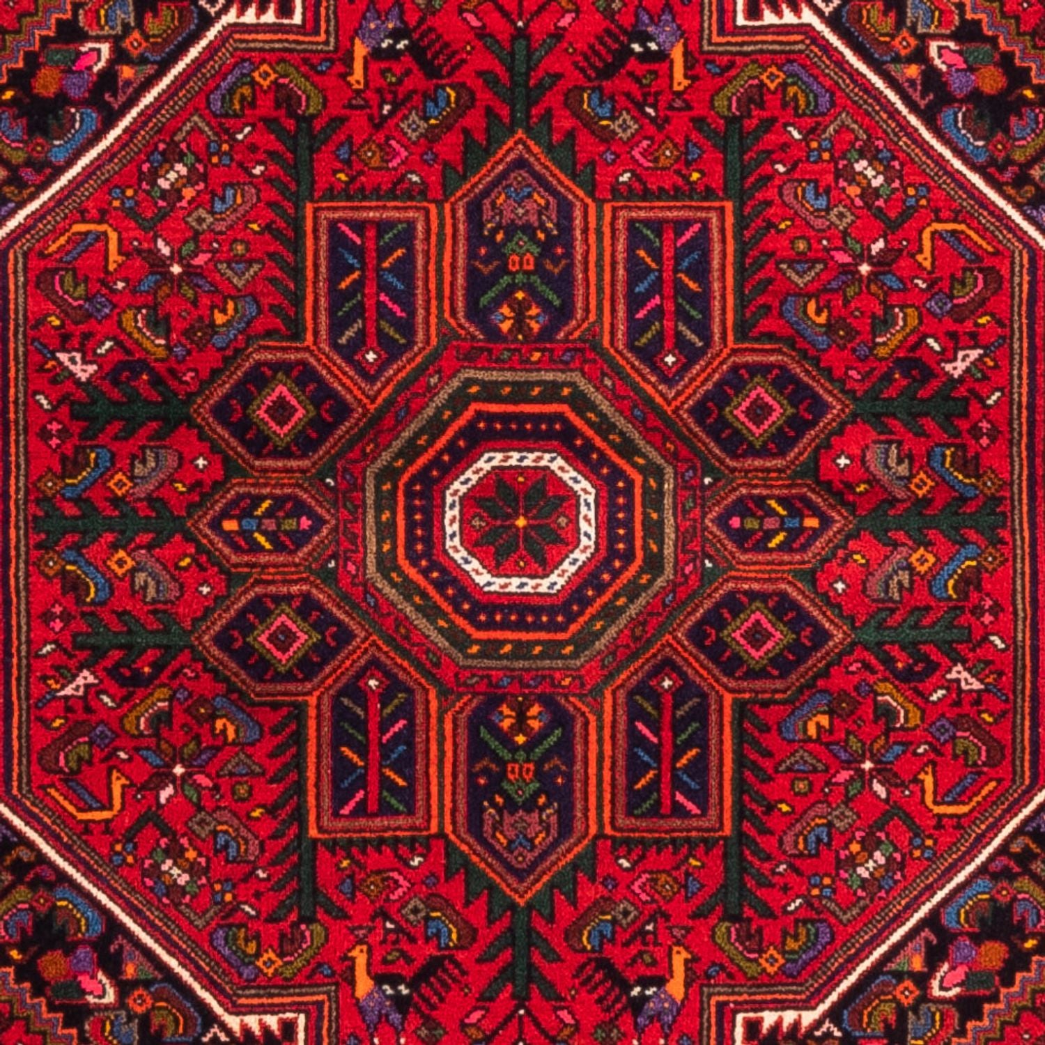 Tapis persan - Nomadic - 144 x 100 cm - rouge