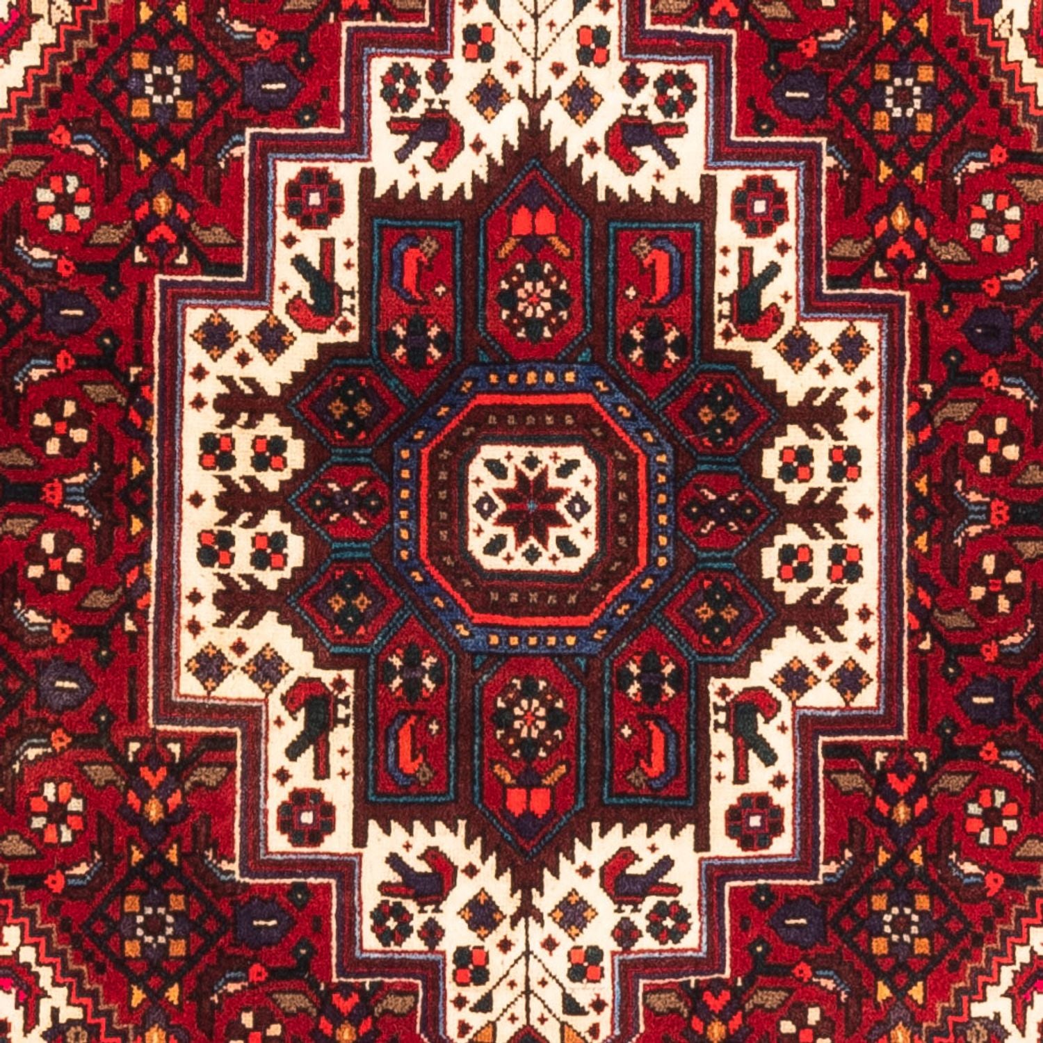 Tapis persan - Nomadic - 146 x 102 cm - rouge