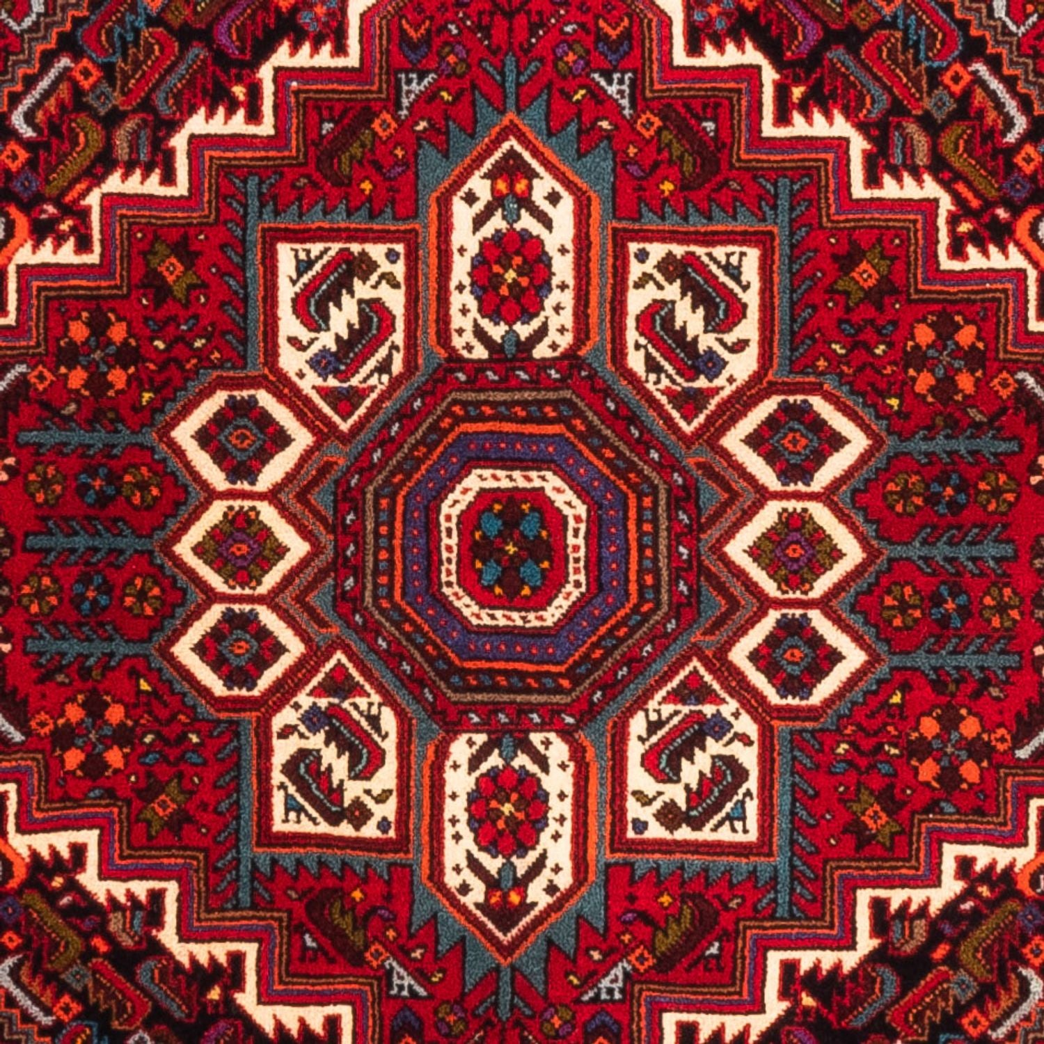 Tapis persan - Nomadic - 150 x 101 cm - rouge