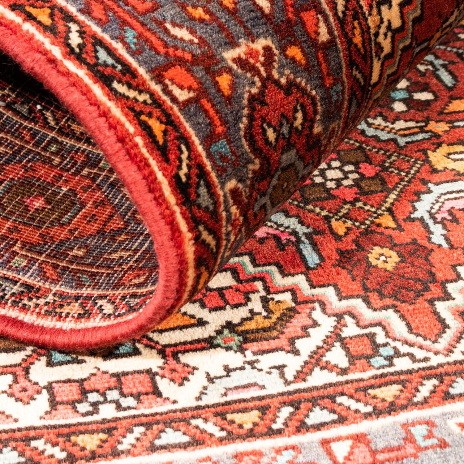 Tapis persan - Nomadic - 148 x 96 cm - rouge