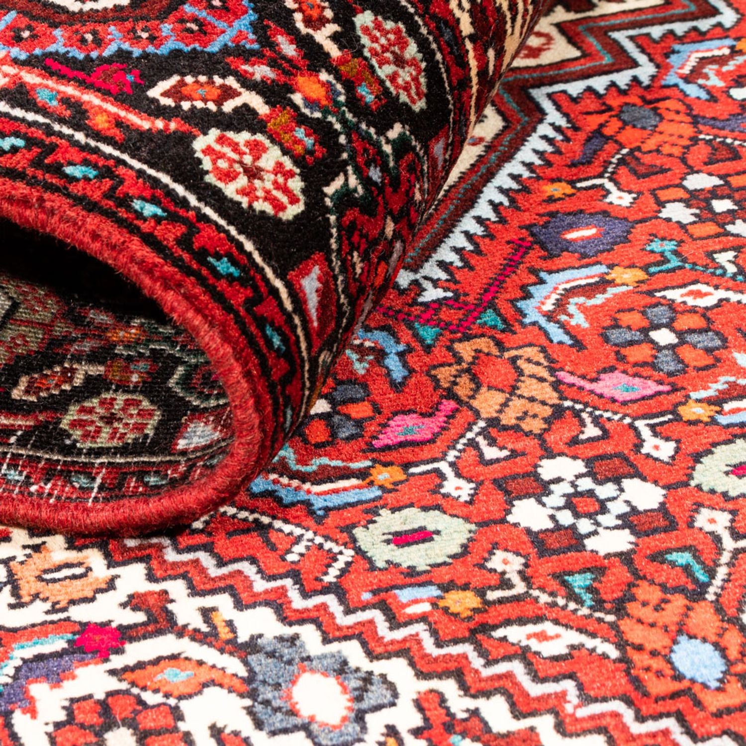 Tapis persan - Nomadic - 153 x 101 cm - rouge