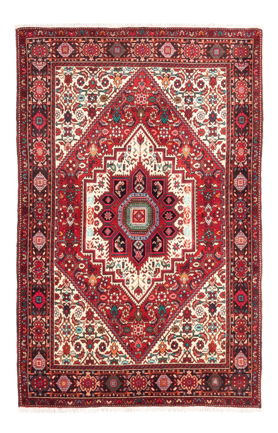 Tapis persan - Nomadic - 152 x 102 cm - rouge